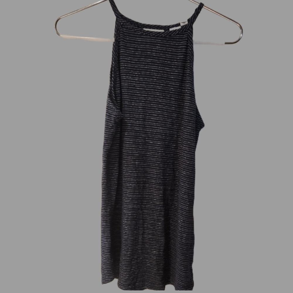 Ten Tree Striped Sleeveless Top Oversized Xs